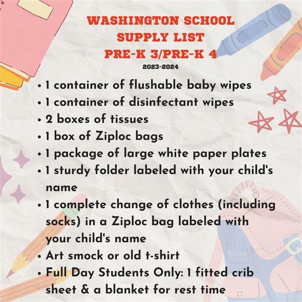 23-24 School Supply List